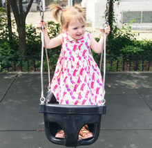 Load image into Gallery viewer, Children's dress in dragonfly print.