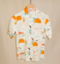 Load image into Gallery viewer, Women's Rancho shirt in Surf's Up (cream)
