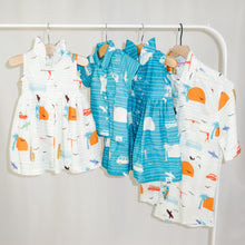 Load image into Gallery viewer, The sleeveless style lets your child play with ease and we even added pockets so your littles can stow away their treasures.